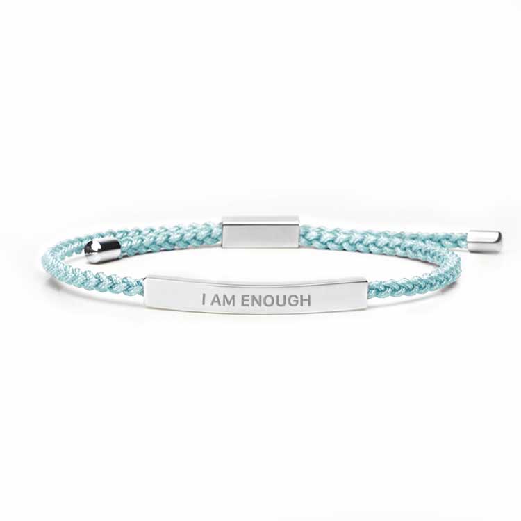 I Am Enough - Silver Bracelet Bracelet Selfawear Celeste 