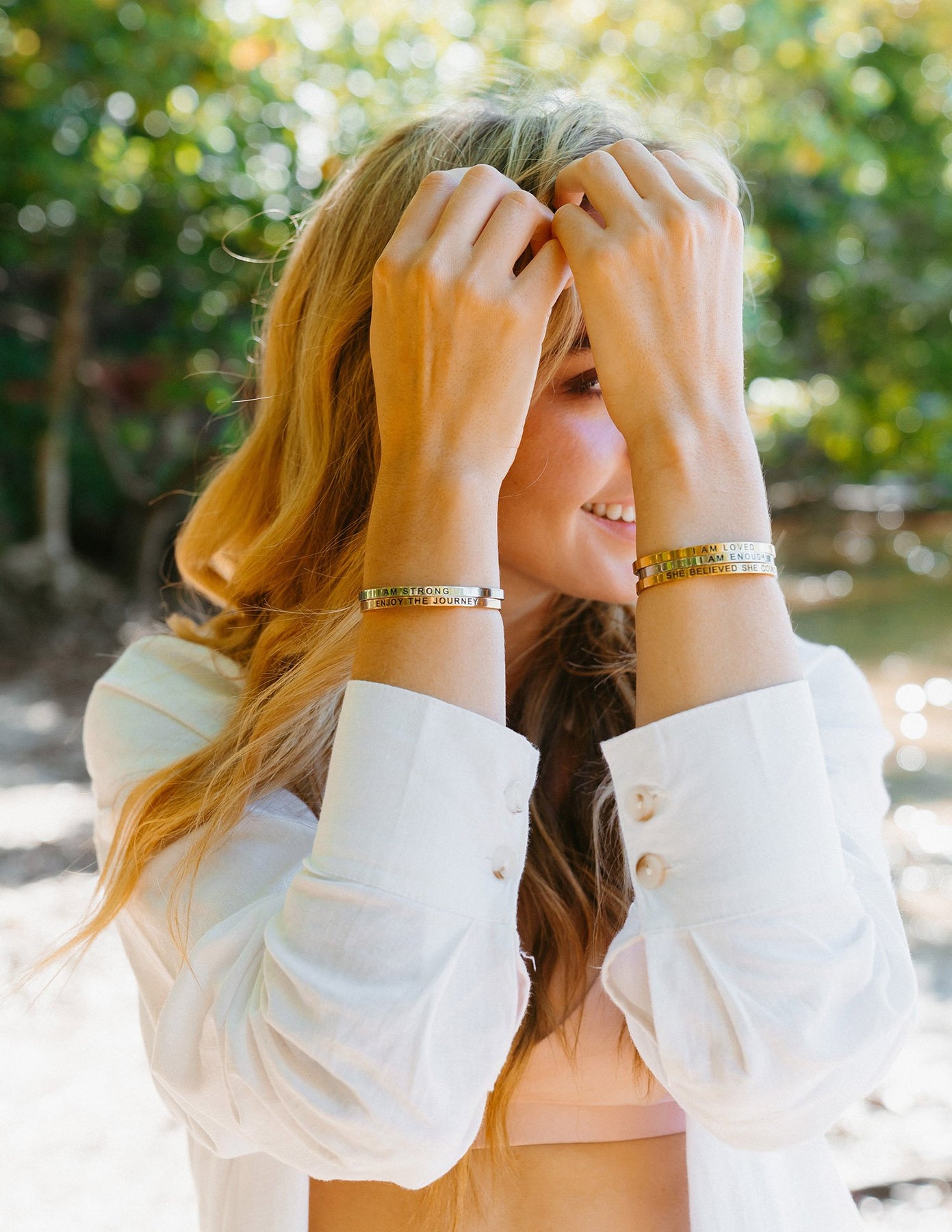 LANI KAI Crystal and Glass Bead Bracelets