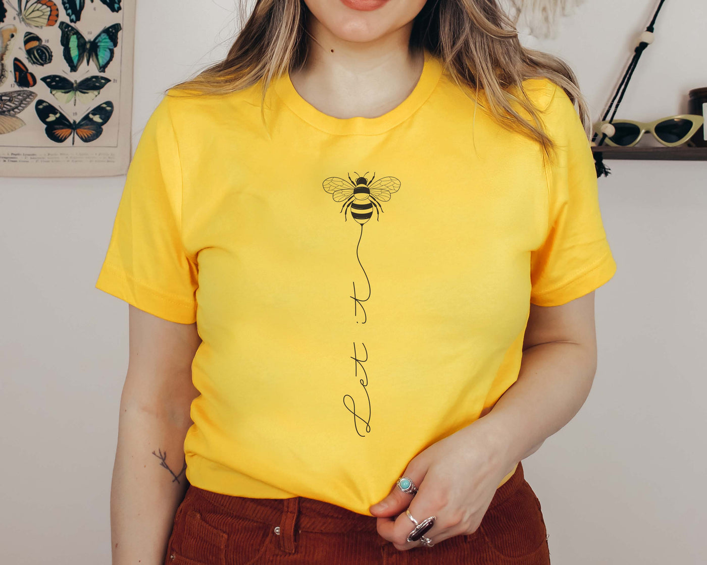 Let It Bee T-Shirt Yellow Shirts Selfawear 
