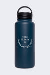 Navy Blue Insulated Bottle - 32oz (1L)