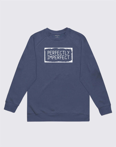 Perfectly Imperfect Sweatshirt Stone Blue Sweatshirt Selfawear 