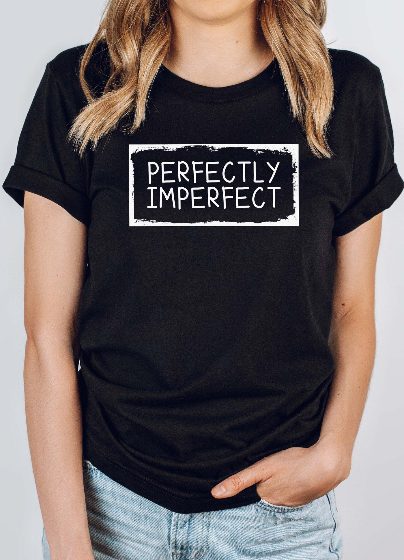 Perfectly Imperfect T-Shirt Black Shirts Selfawear 