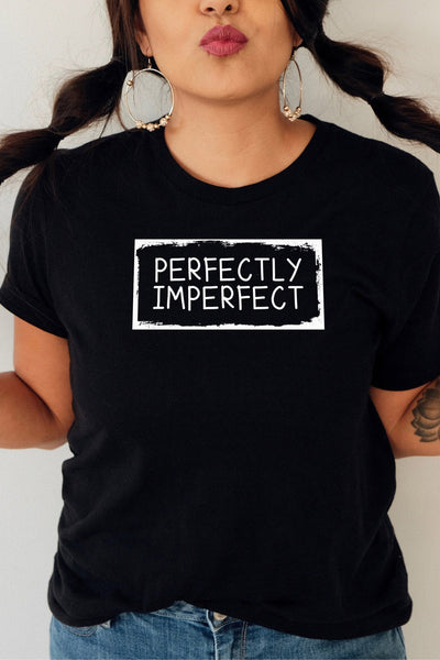Perfectly Imperfect T-Shirt Black Shirts Selfawear 