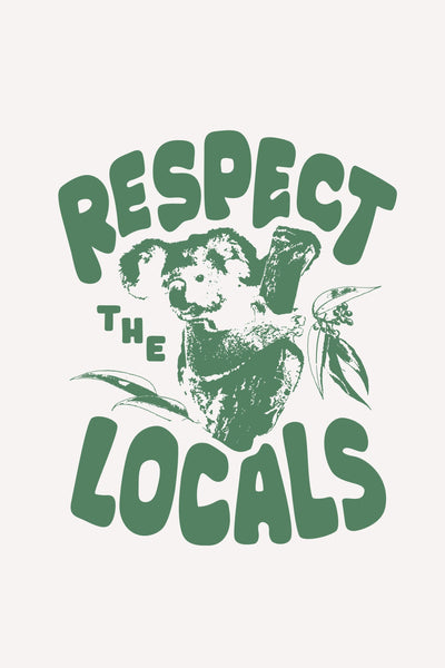 Respect The Locals T-Shirt White Shirts Selfawear 