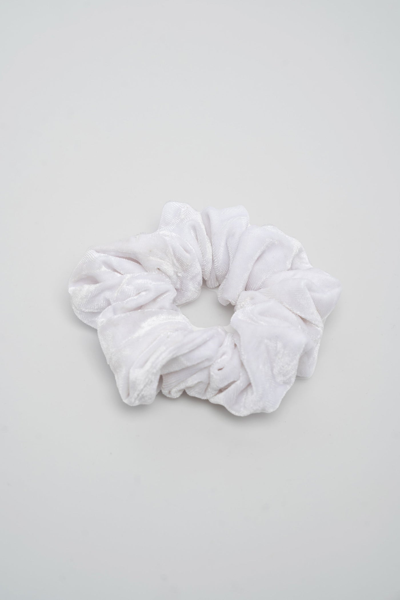 Velvet Hair Scrunchie - White Scrunchie Selfawear 
