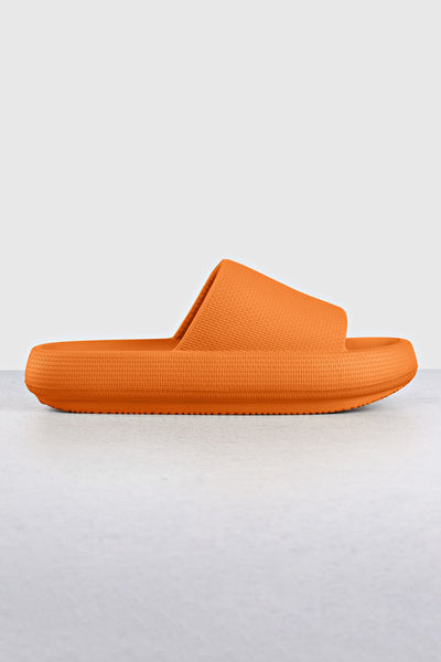 Wellness Slides Orange Footwear Selfawear 