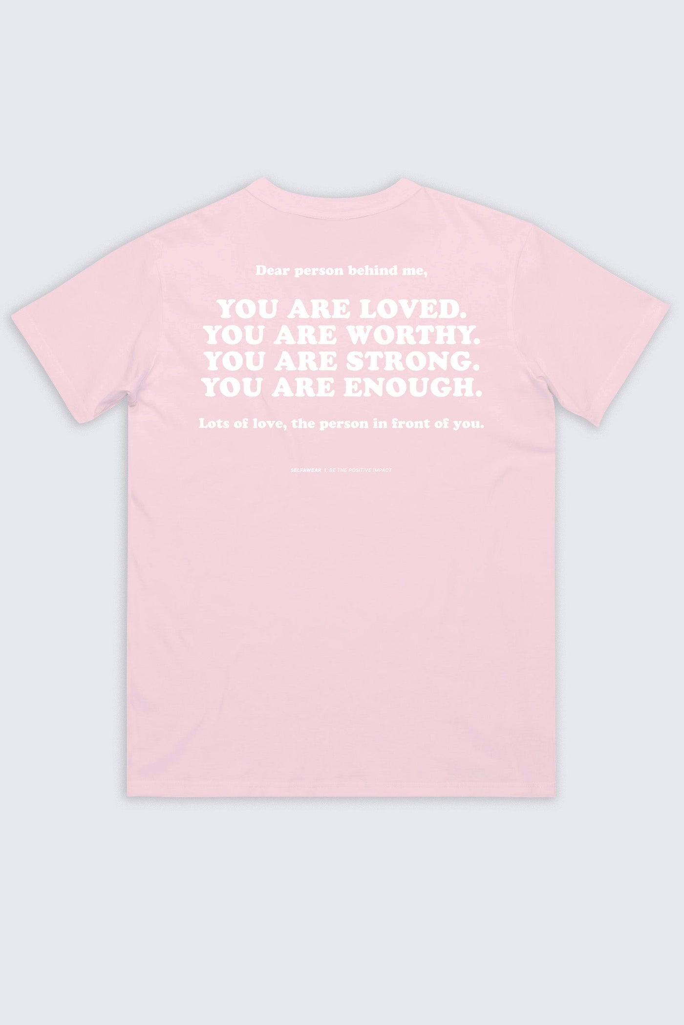 Words Of Affirmation T-Shirt Pink Shirts Selfawear 